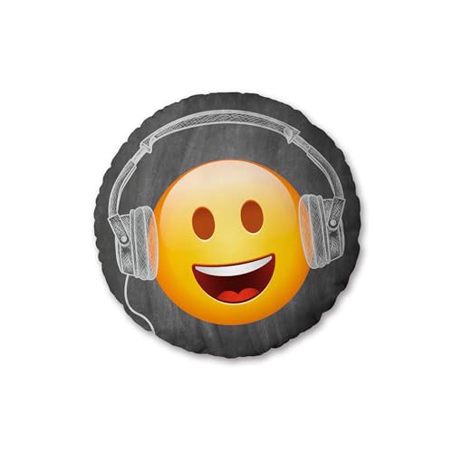 Herding Emot!x Rundkissen, 40 cm, Polyester/Soft Velboa