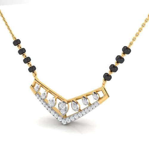Image of WHP Jewellers Elegance 9KT Diamond Mangalsutra for Women | Diamond Fashion Jewellery for Women | Great for Gifting
