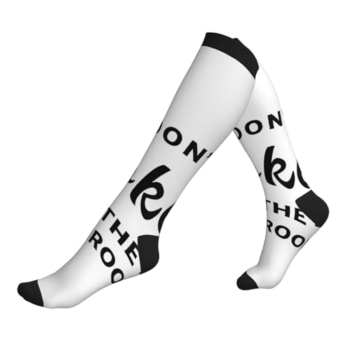 Please Don'T Do Coke In The Bathroom Tight Fitting Women'S Men'S Knee High Running Socks