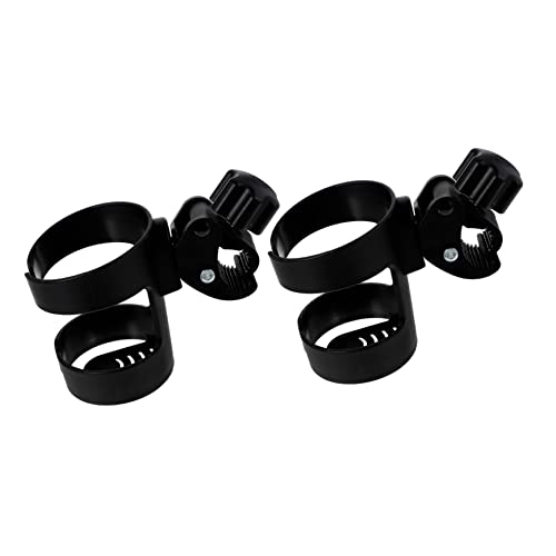 ERINGOGO 2pcs Stroller Cup Holder Cart Water Bottle Holder Durable Trolley Bottle Rack Compatible with Strollers Easy Install