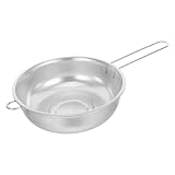 VALICLUD Abtropfsieb aus Edelstahl mit Griff Engmaschiges Sieb für Nudeln Gemüse und Frittierte Speisen Robust und Langlebig für Küchengebrauch