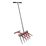 CStern Spatengabel mit Metall Stiel,Grabegabel mit 9 Zinken,Heugabel,2-in...