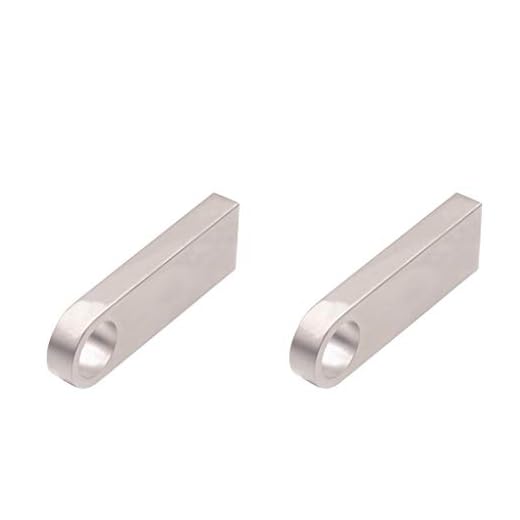 H HILABEE 2 delar 1 TB metall nyckelring USB minne sticka sticka USB-minne USB-minne U-disk för bärbar dator PC