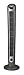 3-1/2" Oscillating Tower Fan, 3 Speed