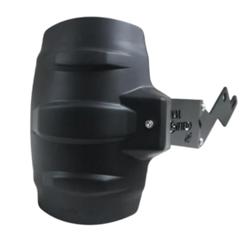 Image of Tyre Hugger Guard Compatible with RE Himalayan 450 /411 | Rear Mudguard Splash Guard with Reflector | Heavy-Duty Plastic & Metal Build | Black