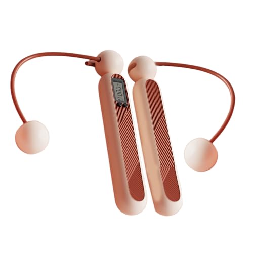 JUJUFREE Cuerda de saltar de conteo digital inalámbrica/longitud ajustable para entrenamientos de fitness, fitness, cuerda de saltar inalámbrica
