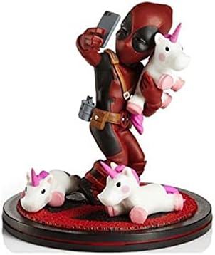 Quantum Mechanix Deadpool Unicorn Selfie Q-Fig Max Toons Figure, Multi-Colored
