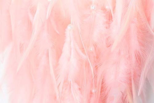 Enmolove Crystals Tree Of Life Dream Catcher Wall Decor With Feathers (Pink) #TOP5