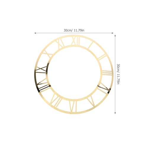 Reloj de Pared Espejo Redondo con Números Romanos miniatura 2