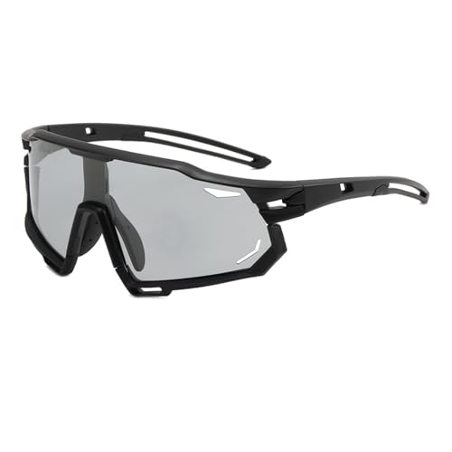 [VQXARDJH] Large-frame outdoor sports polarized photochromic sunglasses for men with UV protection(Xsy9932pblackframediscolorati