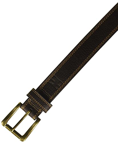 Nocona Belt Co. Men's Work Brown Triple Stitch2