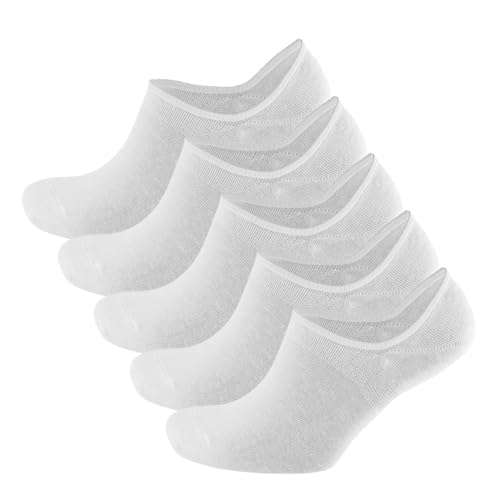 Chaussettes invisibles homme anti-glisse en coton blanc respirant contre les ampoules