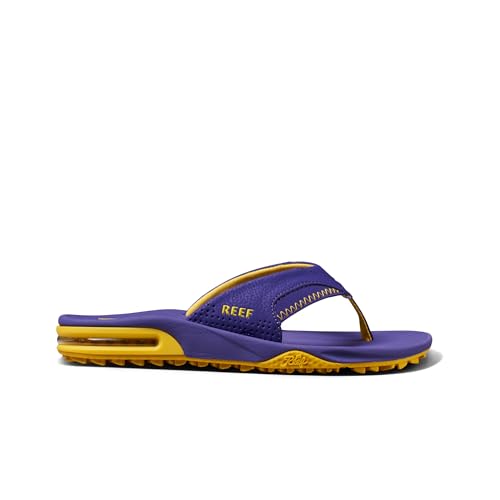 Reef Fanning Pregame Mens Bottle Opener Flip Flop, Arch Support, Durable Outsole, Water Friendly, Purple/Gold, 11 - image 4