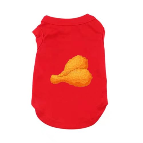CNJKS ペット服 Tシャツ 犬の服 お散歩 犬服 5XL 可愛い ファッション パジャマ 脱毛保護 レッド 出かけ 散歩 女の子 男の子 お揃え 家着 お出かけ カジュアル おしゃれ 春秋冬服 お散歩お出かけ 春夏 涼しい 通気性