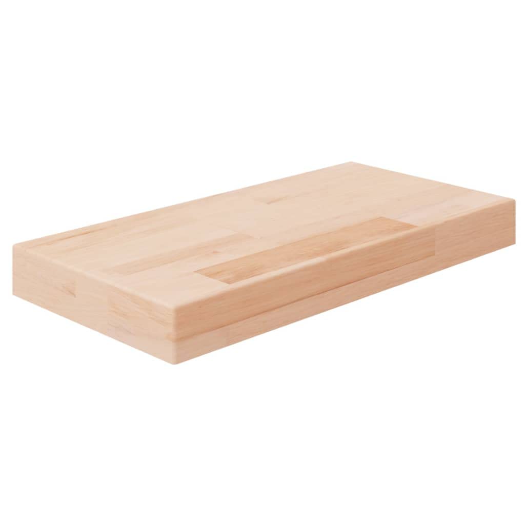 Étagère flottante bois brut 40 cm de rechange stable pour support mural