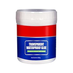 Waterdichte lijm voor buiten, waterdichte isolatiekit,Transparante Kitlijm – Sterk hechtende waterlekafdichting, 500 g reparerende leklijm voor lekreparatiecoating