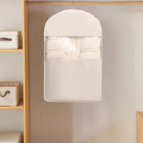 Generic Hanging Garment Bag with Self Compression Zipper Space Saver for Coats and Jackets Storage3