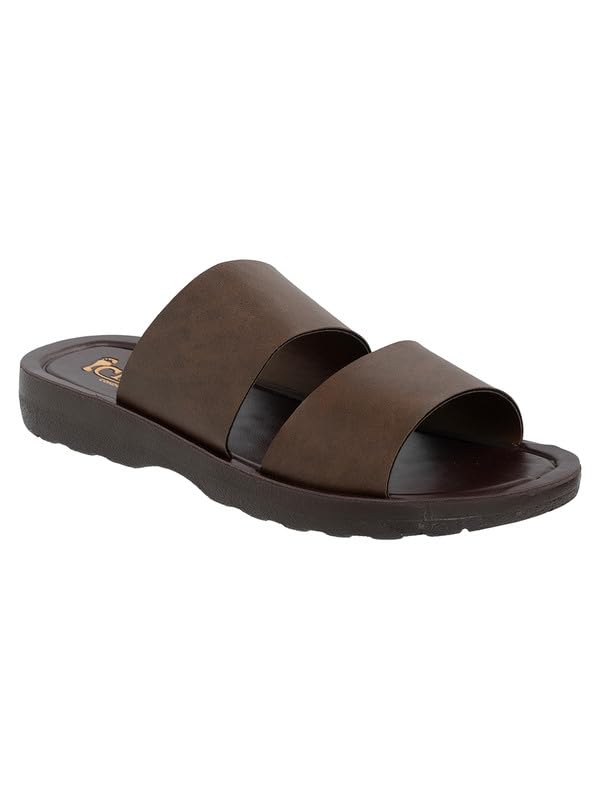 Image of Chips Men's BLACK Lightweight Slip-on Sandal Casual (ND44)