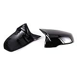 for BMW X1 F48 F49, X2 F39, 1 series F40, 2 series F44, Z4 G39 for Toyota Supra Replacement M Look Style Caps Side Mirror Cover (Bright Black)