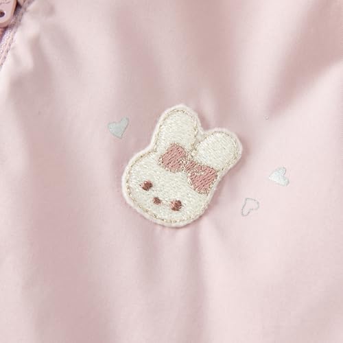 DAVE&BELLA Toddler Girls Hooded Jacket, Kids Baby Cute Spring Fall Outerwear Windbreaker Zipper Lightweight Casual Coat3