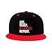 NMNRRPTLS Eat Sleep Wrestle Repeat Wrestling Snapback Hat Child Fashion Hip Hop Style Contrast Color Snapback Hat Red