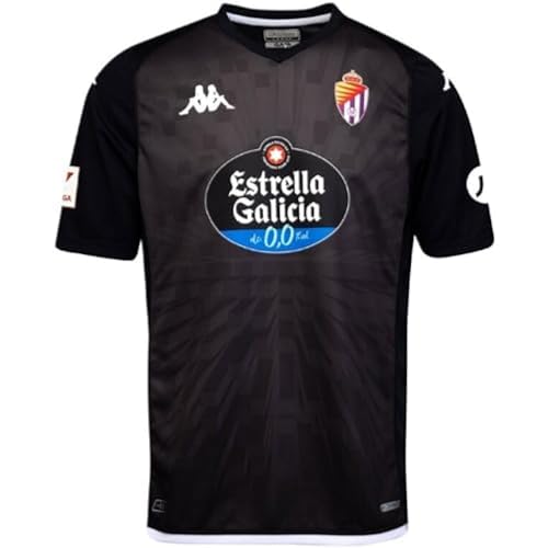 Kappa Kombat GK Real Valladolid 23/24, Camiseta de Portero, Negro, S, Hombre