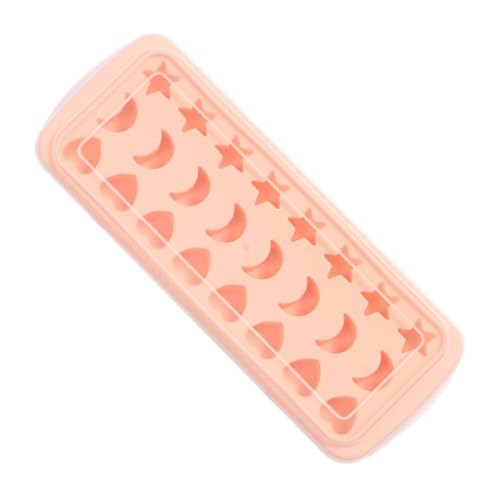 Molde de silicona para cubos de hielo color rosa 25.5x9.8 cm miniatura 6