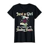 Massage Therapist Shirt Just a Girl with Healing Hands T-Shirt