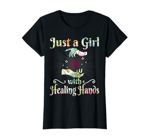 Massage Therapist Shirt Just a Girl with Healing Hands T-Shirt