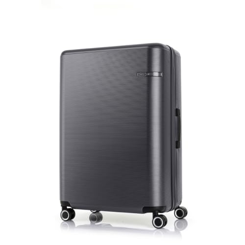 Image of Samsonite Trolley Bag Suitcase for Travel | STAREN 75 Cms Polycarbonate Hardsided Large Check-in Luggage Trolley Bag, Graphite