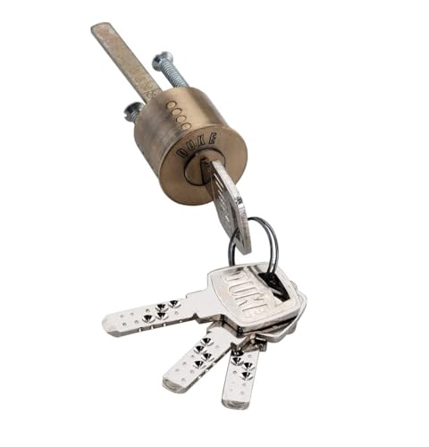 Image of DUKE Tribolt Door Lock with Knob | 4 Brass Ultra Keys | Dead Bolt | Both Side Key with Knob