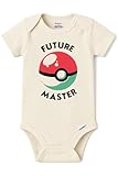 Brain Juice Tees Future Master Baby Bodysuit – Cute Monster Trainer Style Infant Onesie - Gamer Parent Gift (Natural, 12 Month)