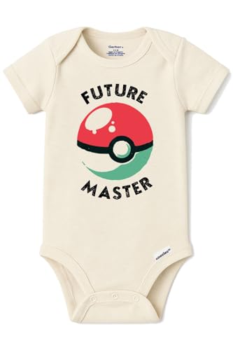 Brain Juice Tees Future Master Baby Bodysuit Cute Monster Trainer Style Infant Onesie - Gamer Parent Gift (Natural 3-6 Month)