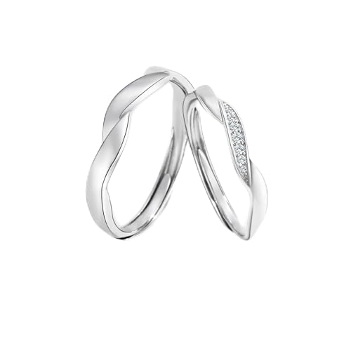 Bague Ajustable Argent 925 : la finesse du zirconium précieux et des courbes vintage