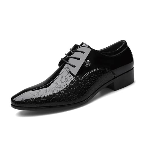 Men's Leather Shoes Business Shoes Large Size Wedding Shoes Oxfords(48)