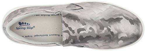 Spring Step Professional Women's Waevo-Camo Uniform Dress Shoe, Silver, 7 #TOP4