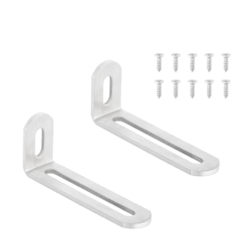 �X�e�����X�����߉\90�xL���^�R�[�i�[�u���P�b�g - �ؐ��I��Ƌ�ɍœK�ȍ��ϋv(Silver 80mm 2pcs)