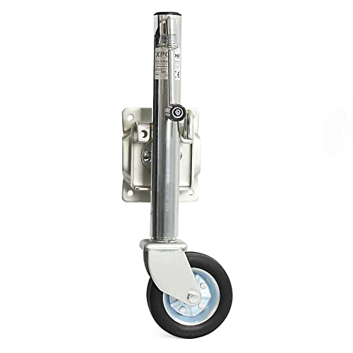 XPOtool Rueda de Apoyo 540 kg con manivela para remolques y Coches Rueda Jockey Soporte