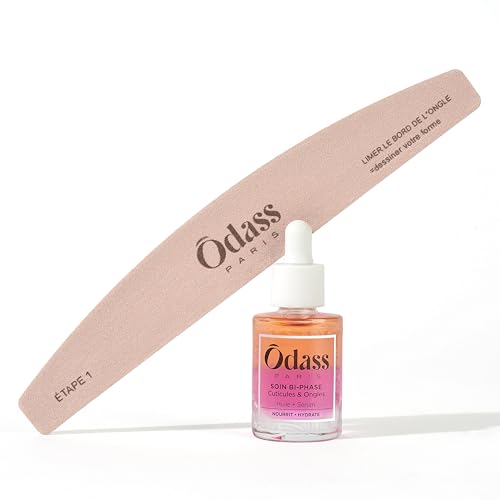 Duo lime et soin bi-phase Odass Paris pour ongles et cuticules