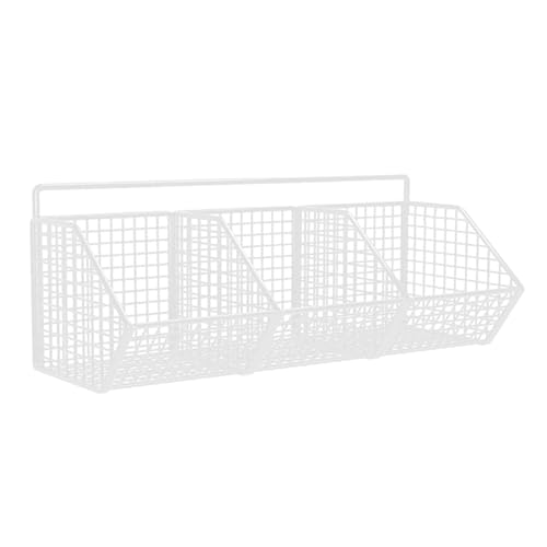 rockible Cestas de Almacenamiento de Rejilla, Soporte de Pared de Cesta de Alambre de Metal, cestas de Cocina Colgantes para Cocina, Tres Rejillas