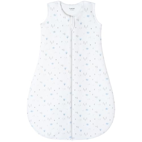 Yukkidds Schlafsack Baby 2.5 Tog Winter Baumwolle Babyschlafsack Warm Winterschlafsack Neugeborene im 0-6 Monate Perfekte für Winter,Weiß