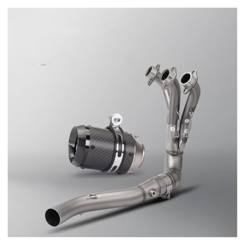 Tuyau d'échappement moto inox pour MT09 FZ09 ligne complète 51mm double capteur