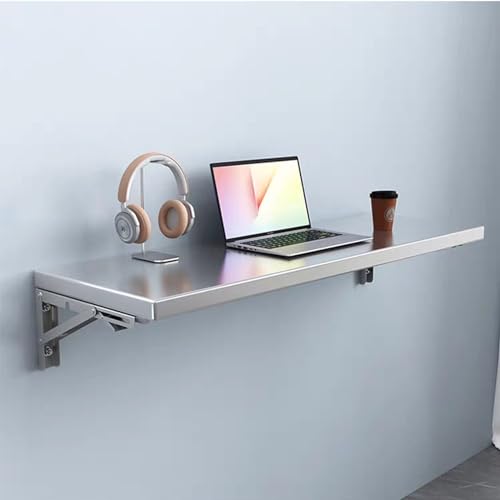 Bureau flottant multifonctionnel rabattable idéal pour studio et cuisine compacte