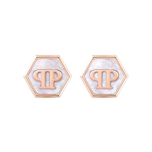 Philipp Plein boucles d'oreilles femme acier inoxydable rose