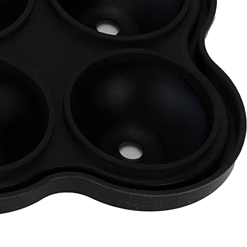 Molde para Hielo Zerodis de Silicona 4 Agujeros Negro miniatura 3
