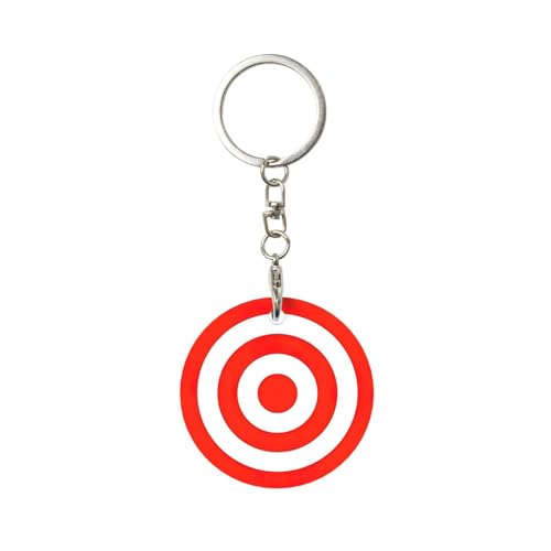 DRTGEDS Design Target Printing Round Aluminum Key Token, Handy For