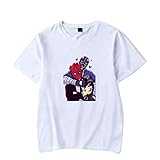 Fosike Dorohedoro Shin & NOI Camiseta Estampada Unisex, Dorohedoro Manga T-Shirt Hombre/Mujer Camiseta De Cuello A La Caja De Manga Corta Y Ajuste Clásico De Algodón-Black||XXS