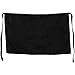 Küchenrestaurant Taillenschürzen für Frauen Männer, halbe kurze Schürze für Kellner Kellnerin, tiefe Taschen zum Halten (2 Taschen)(Schwarz)