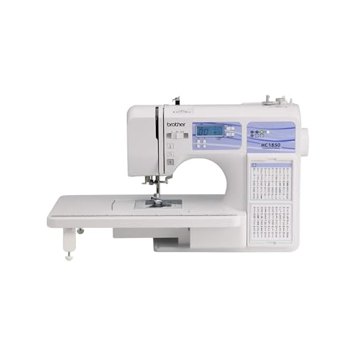Brother HC1850 Sewing and Quilting Machine, 185 Built-in Stitches, LCD Display, 8 Included Feet
