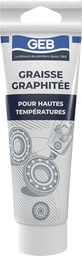 GEB Graisse graphitée pour serrure, lubrification sèche et étanchéité de systèmes soumis à haute températures ou très fortes charge - Tube 125ml